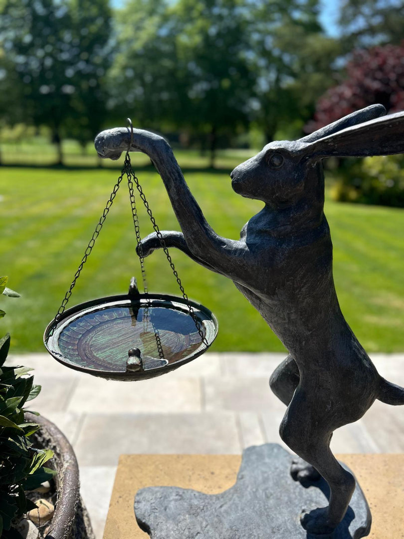 Hanging Classic Bird Bath Water Bowl Seed Nut Feeder Garden Outdoor Decoration