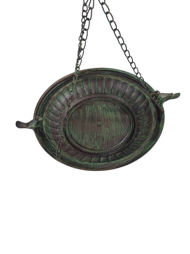 Hanging Classic Bird Bath Water Bowl Seed Nut Feeder Garden Outdoor Decoration