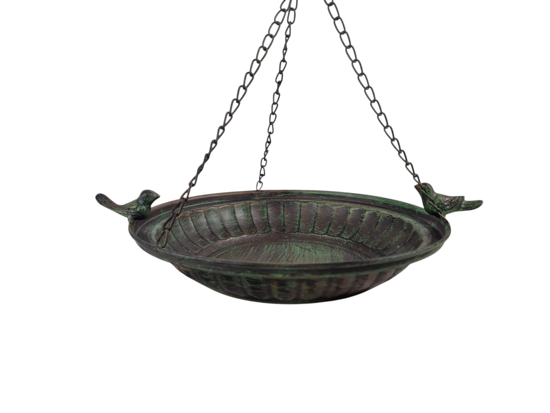 Hanging Classic Bird Bath Water Bowl Seed Nut Feeder Garden Outdoor Decoration