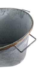 105cm XXL Zinc Planter Garden Flowers Trees Embossed Heritage