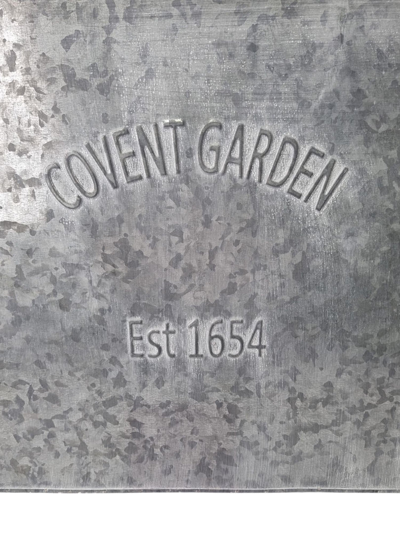 105cm XXL Zinc Planter Garden Flowers Trees Embossed Heritage