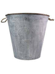 XXL Zinc Round Planter Garden Flowers Trees Plants Pots