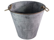 60cm XXL Zinc Round Planter Garden Flowers Trees Plants Pots Set of 2