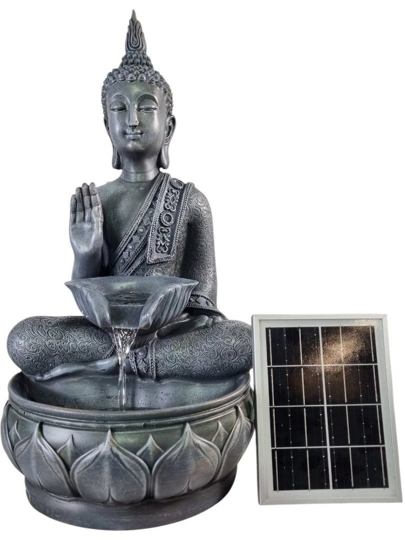 Large Buddha Water Feature With Light Garden Giftwear Outdoor Decor Decoration