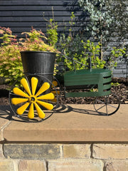 Tractor Planter Green Or Red Garden Ornament Flower Gift Decor Plant Decoration