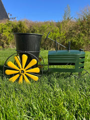 Tractor Planter Green Or Red Garden Ornament Flower Gift Decor Plant Decoration