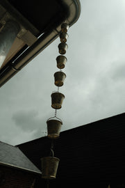 Bucket Rain Chain Hanging Garden Outdoor Nature Ornament Water Decoration11