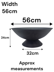 56cm Garden Fire Pit Outdoor Patio Camping Cast Iron Bowl Log Burner Heater1