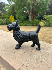 Cast Iron Black Scottie Dog Decor Ornament Home Gift Garden Decorative Vintage2