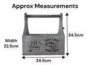 Wooden Beer Bottle Gift Box Carrier Fishing Fisherman Gift Novelty Xmas Large1