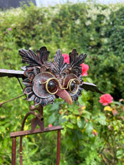 Flying Rocking Balancing Wise Owl Bird Rocker Garden Ornament Decoration Stake7