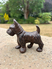 Cast Iron Rustic Scottie Dog Decor Ornament Home Gift Garden Decorative Vintage2