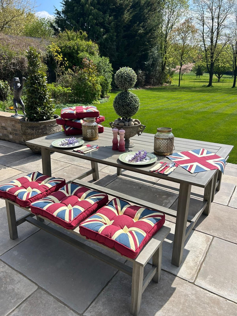 Set of 4 Union Jack Cotton Napkins British Flag Table Napkins Reusable Washable5