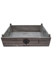 Heritage Set of 3 Wooden Nesting Storage Crates Rustic Grey Vintage Style Box23