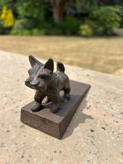 Cast Iron Scottie Dog Doorstop Door Stopper Heavy Metal Home Decoration Decor4