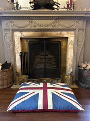 Vintage Retro Union Jack UK Floor Cushion Red Blue Dog Bed Garden Indoor Gift12