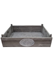 Heritage Set of 3 Wooden Nesting Storage Crates Rustic Grey Vintage Style Box22