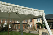 Green Stripe Gazebo Marquee Canopy Fringe Outdoor Garden Beach Cabana Style UK12