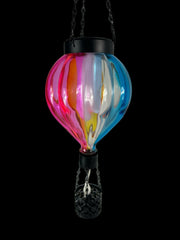 Glass Hot Air Balloon Solar Hanging Decorative Light Garden Ornament Gift Colour3