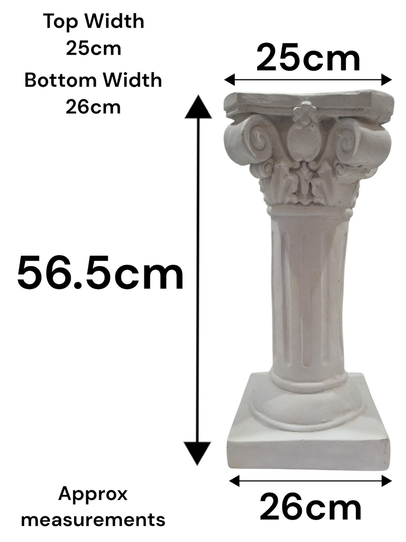 Classical Greek Roman Column Plinth Pedastal Garden Ornament Stone Effect Statue1