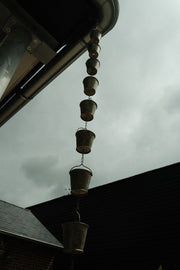 Bucket Rain Chain Hanging Garden Outdoor Nature Ornament Water Decoration10