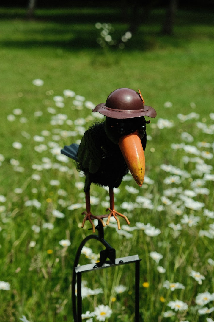 Rocking Balancing Mum Crow Rocker Garden Ornament Decoration Stake Gift Decor9
