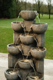 Sparkling Jugs Water Feature Cascading Garden Light Up LED Outdoor Decor Gift5