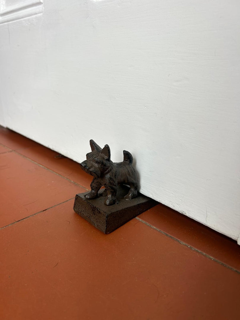 Cast Iron Scottie Dog Doorstop Door Stopper Heavy Metal Home Decoration Decor3