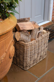 NEW Rectangular Kubu Wicker Rattan Log Storage Handmade Basket Large Heavy Duty5