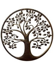 Bronze Tree Of Life Dimple Metal Garden Outdoor Wall Art Plaque 80cm Diameter4