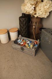 Heritage Set of 3 Wooden Nesting Storage Crates Rustic Grey Vintage Style Box13