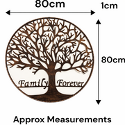 Large Bronze Family Forever Metal Garden Outdoor Wall Art  Plaque 80cm Diameter1