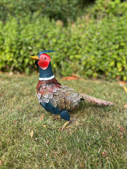 Decorative Pheasant Bird Animal Countryside Metal Garden Giftware Ornament6