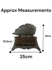 Cast Iron Hedgehog Boot Scraper Brush Shoe Welly Boot Cleaner Garden Gift1