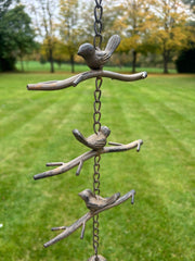 3 Birds Hanging Windchime Bird Chime Garden Gift Decor Decoration Bells Chain0