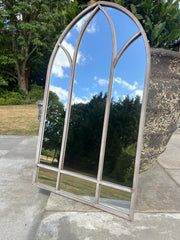 Dorchester XL Solar Powered Gothic Arch Garden Mirror LED Outdoor Wall Decor4
