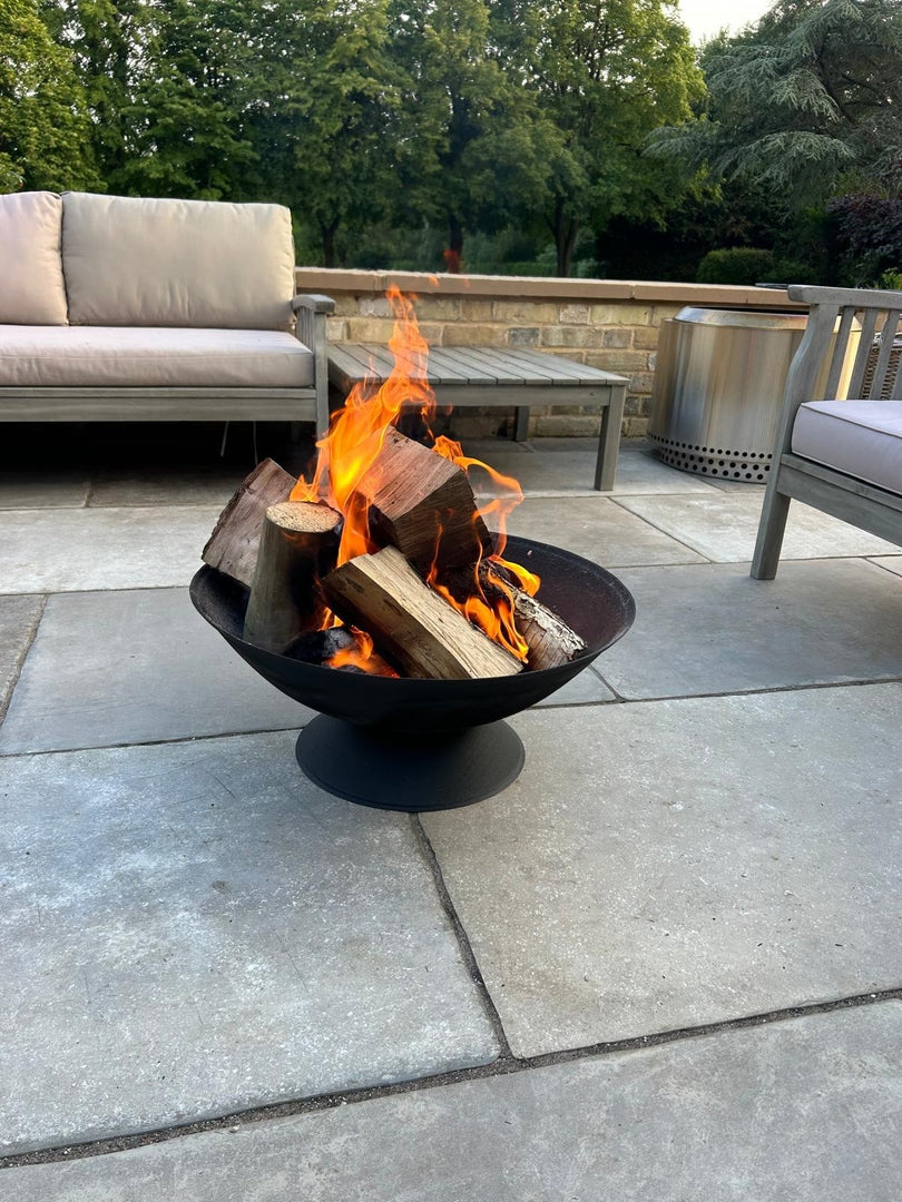 56cm Garden Fire Pit Outdoor Patio Camping Cast Iron Bowl Log Burner Heater9