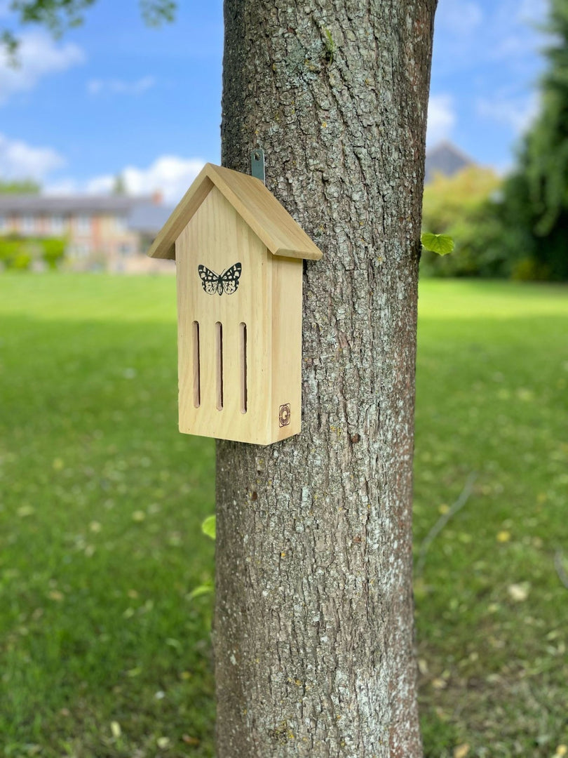 Small Wooden Butterfly Hotel Home Hanging Bug House Garden Gift Decoration0