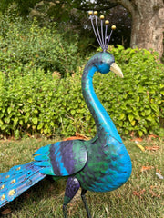Tail Down Decorative Peacock Bird Animal Metal Garden Giftware  Ornament7