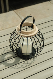 Black Metal Hanging Lantern Candle Holder Rustic Garden Patio Outdoor Decor15