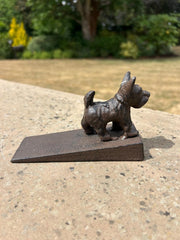 Cast Iron Scottie Dog Doorstop Door Stopper Heavy Metal Home Decoration Decor5