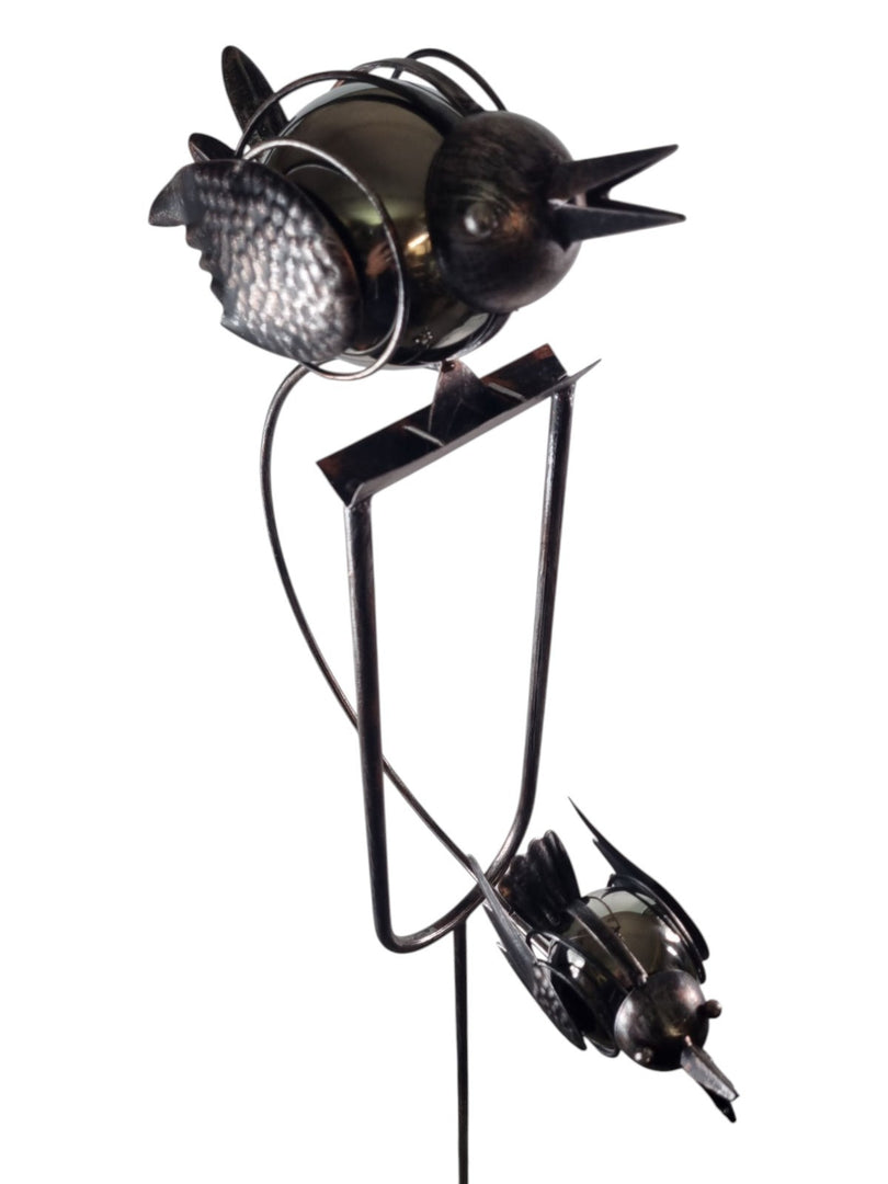 Twin Bird Rocking Balancing Garden Ornament Decoration Rocker Flying Stake8