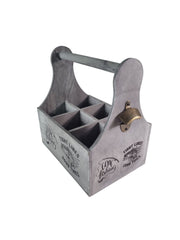 Wooden Beer Bottle Gift Box Carrier Fishing Fisherman Gift Novelty Xmas Large21