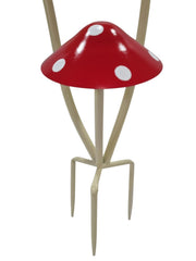 Red & White Spotted Toadstool Mushroom Metal Garden Whimsical Fairy Ornament19