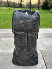 Easter Island Head Water Feature With Light Garden Gift Outdoor Decor Decoration0