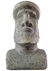 Moai Easter Island Head Statue Resin Garden Ornament Tiki Style Sculpture Plinth15