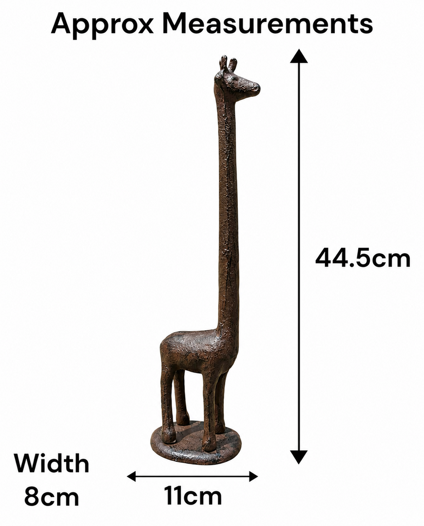 Cast Iron Giraffe Kitchen Roll Holder Paper Towel Stand Animal Door Stop Gift1