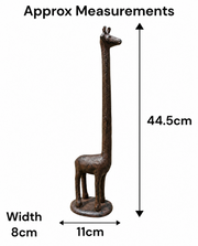 Cast Iron Giraffe Kitchen Roll Holder Paper Towel Stand Animal Door Stop Gift1