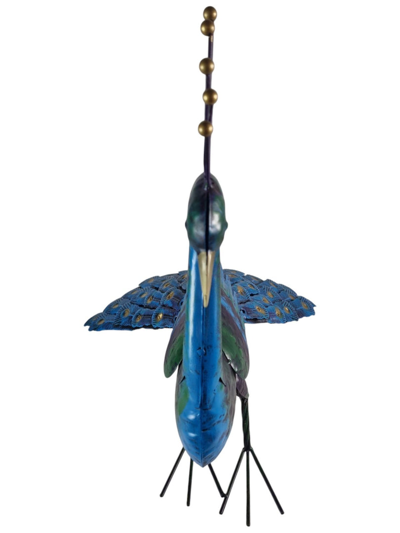 Tail Down Decorative Peacock Bird Animal Metal Garden Giftware  Ornament18