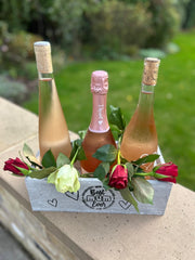 Best Mum Ever Double Sided Hamper Grey Gift Box Storage Wood Crate 2 Sizes10